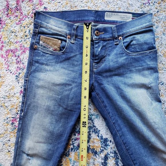 Diesel Grupee Ankle Super Slim Skinny Low Waist Stretch Size 26 NWOT - Picture 12 of 16